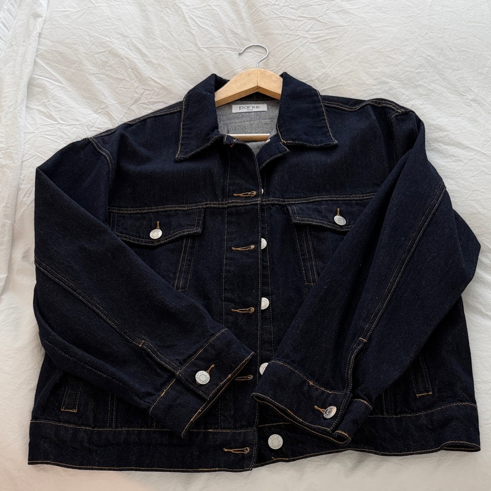 Parke dark wash denim jacket - Picture 2 of 4